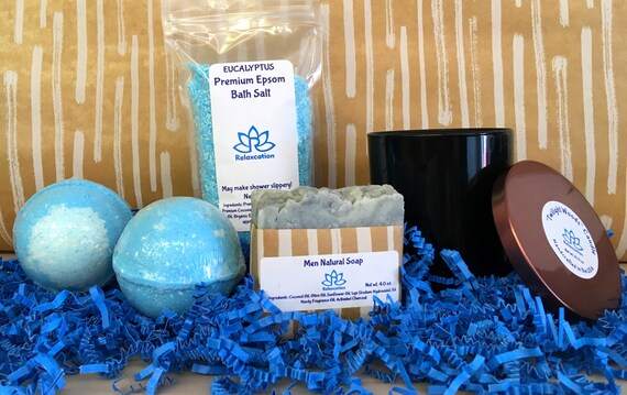 Set Regalo Cura Di Sé Alla Lavanda | Cestino Relax Con Candela, Bomba Bagno, Sapone E Scrub | Regalo Donna Compleanno