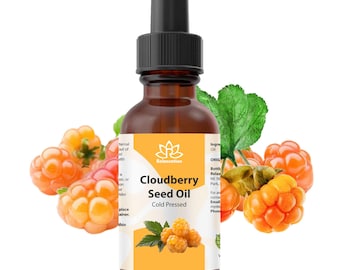 Pure Cloudberry Seed Oil Cold Pressed Botanical Oil | Cosmetic & DIY Ingredient | Nordic Inspired - 0.5 fl oz / 1 fl oz / 2 fl oz / 4 fl oz