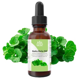 Gotu Kola (Centella) Pure Natural Carrier Oil Centella asiatica – 100% Botanical Plant Oil 0.5 fl oz / 1 fl oz / 2 fl oz / 4 fl oz