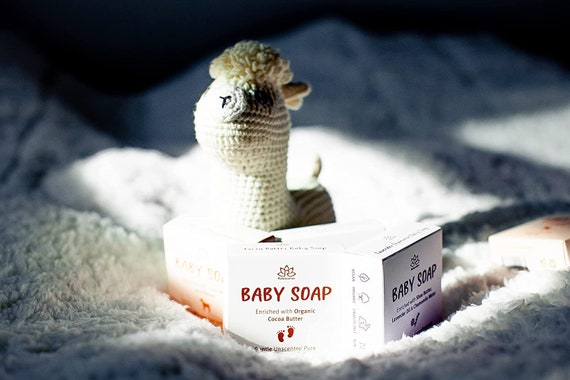 Relaxcation 6 PACK Unscented Baby Soap Bar Only 4 Ingredients Cold