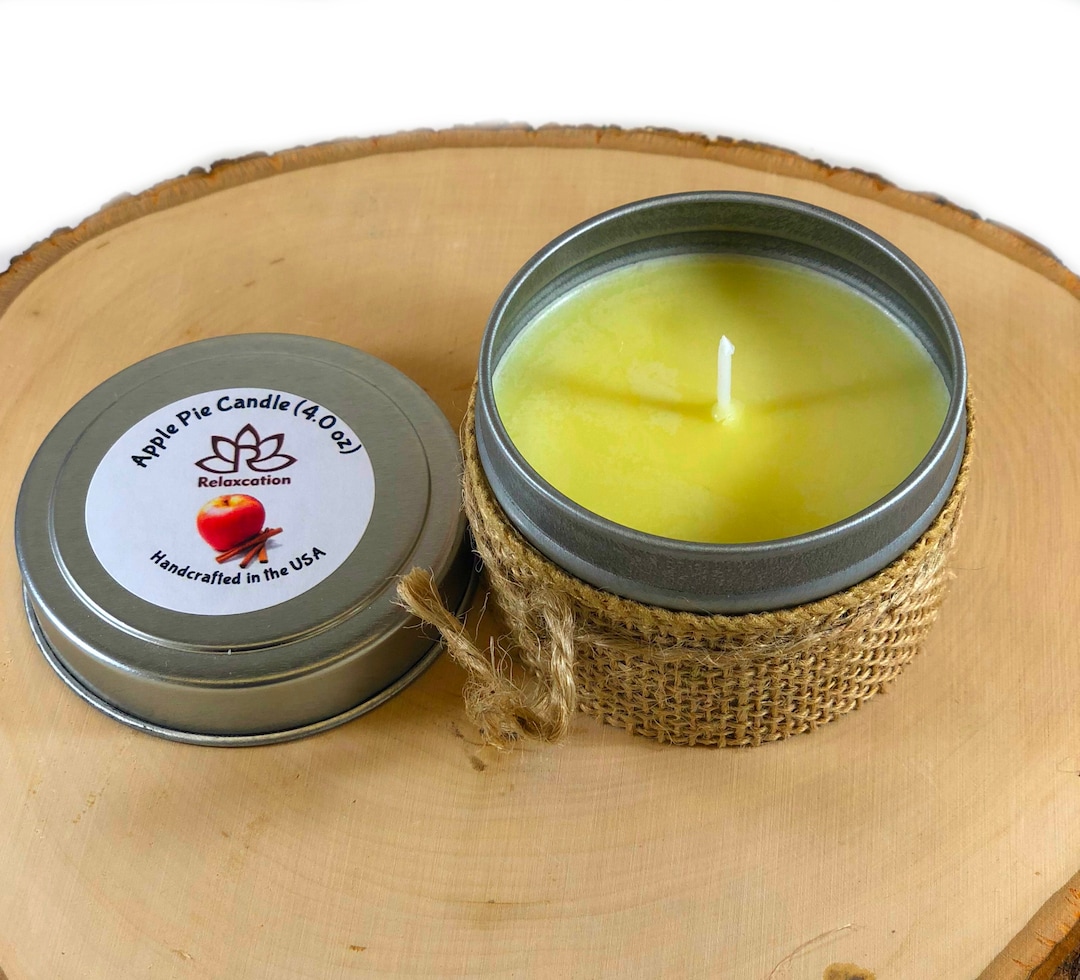 5 Bulk Soy Wax Candles in Metal Tins Handmade for Bath, Aromatherapy