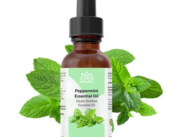 Pure Peppermint Essential Oil – 100% Botanical Plant Oil Therapeutic Grade For Skin , Soap, Body Butter, Candle