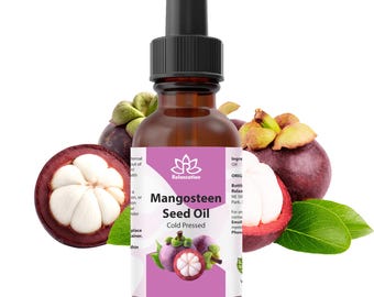 Pure Mangosteen Seed Oil Cold Pressed Unrefined | Garcinia Mangostana Oil for Skin Care, Hair Care, Scalp Moisture & DIY Beauty 0.5-4 fl oz