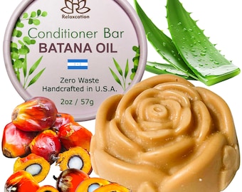 CONDITIONER BAR BATANA Oil for Hair Growth with Raw Barana Oil, Castor Oil, Jojoba OIl, Argan Oil, Aloe Vera – Hydrates and Enhances Growth