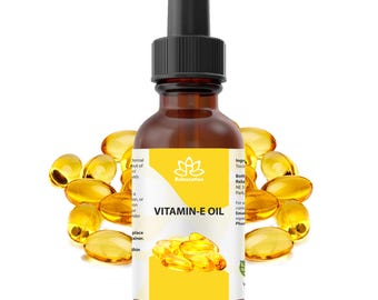 Pure Vitamin E Oil – Natural Skin Moisturizer And Antioxidant for Face, Hair & Nails – Natural Skincare Serum - D-alpha-Tocopherol