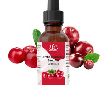 Arctic Cranberry Seed Oil Cold Pressed | Pure Vaccinium Macrocarpon Oil | Natural Facial Oil | Hair And Skin Carrier Oil Choose 0.5–4 oz