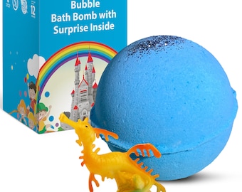 1 Bath Bomb "Ocean Rain" Sea Animal figure inside 5oz for kids great gift idea