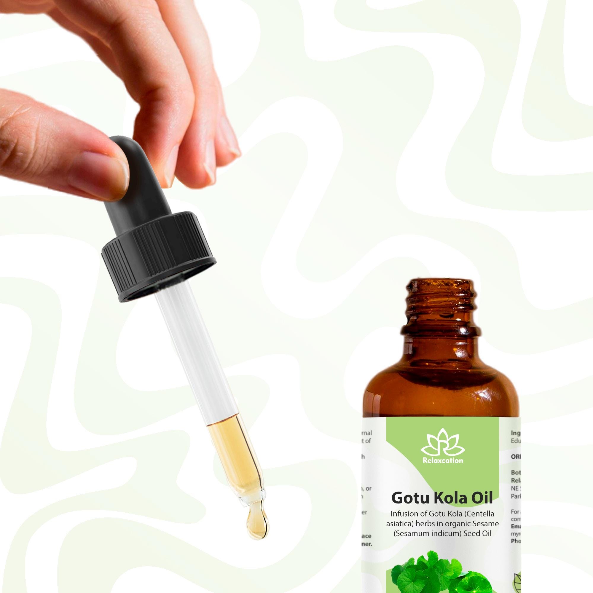 Huile De Support Centella Asiatica (Gotu Kola) - 100% Pur Et Naturel - Pressée à Froid - Inde