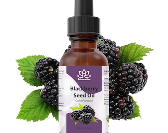 Pure Blackberry Seed Oil – 100% Botanical Plant Oil 0.5 fl oz / 1 fl oz / 2 fl oz / 4 fl oz