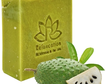 Soursop Oil Soap Bar: Organic Coconut Oil, Organic Soursop Oil - 3.5 oz