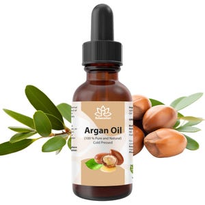 100% Pure Virgin Moroccan Argan Oil (Organic, Cold Pressed, Unrefined) for hair, skin, nails All Natural