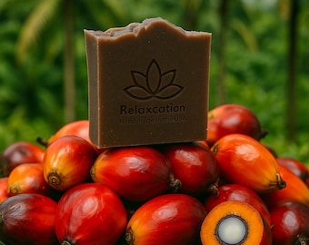 1 Natural Soap Bar with Batana Oil Soap - Handmade with Organic Coconut oil and Raw Batana oil - 3.5 oz bar Handmade in the USA