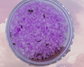 SAL SPA Europeu de Lavanda Premium (8 oz) em Frasco Perfeito para Autocuidado e Relaxamento Feito à Mão nos EUA Presente de Banho Suave