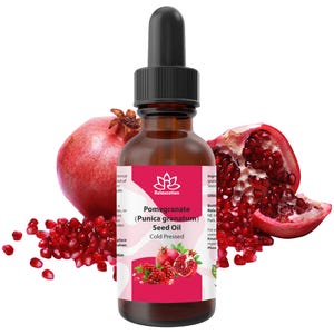 Virgin Pomegranate Seed Organic Oil (undiluted, cold pressed, unrefined) – 100% Botanical Plant Oil 0.5 fl oz / 1 fl oz / 2 fl oz / 4 fl oz