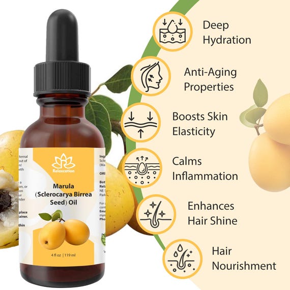 Pure Marula Wild-harvested Oil – 100% Cold Pressed Botanical Plant