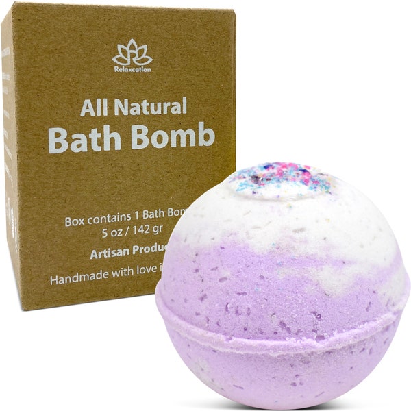 Bath Bomb "Unicorn Magic" Scent – Natural Ingredients Relaxing Epsom Salt Unicorn Blend EO and FO Organic Coconut Oil Handmade in the USA