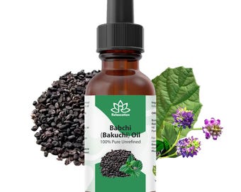Reines Bakuchiöl • Babchiöl • Bakuchiol • Bio-Retinol Alternative • Konzentrierte 110 ml Flasche • Für Akne-Falten-Fältchen-Hautpflege