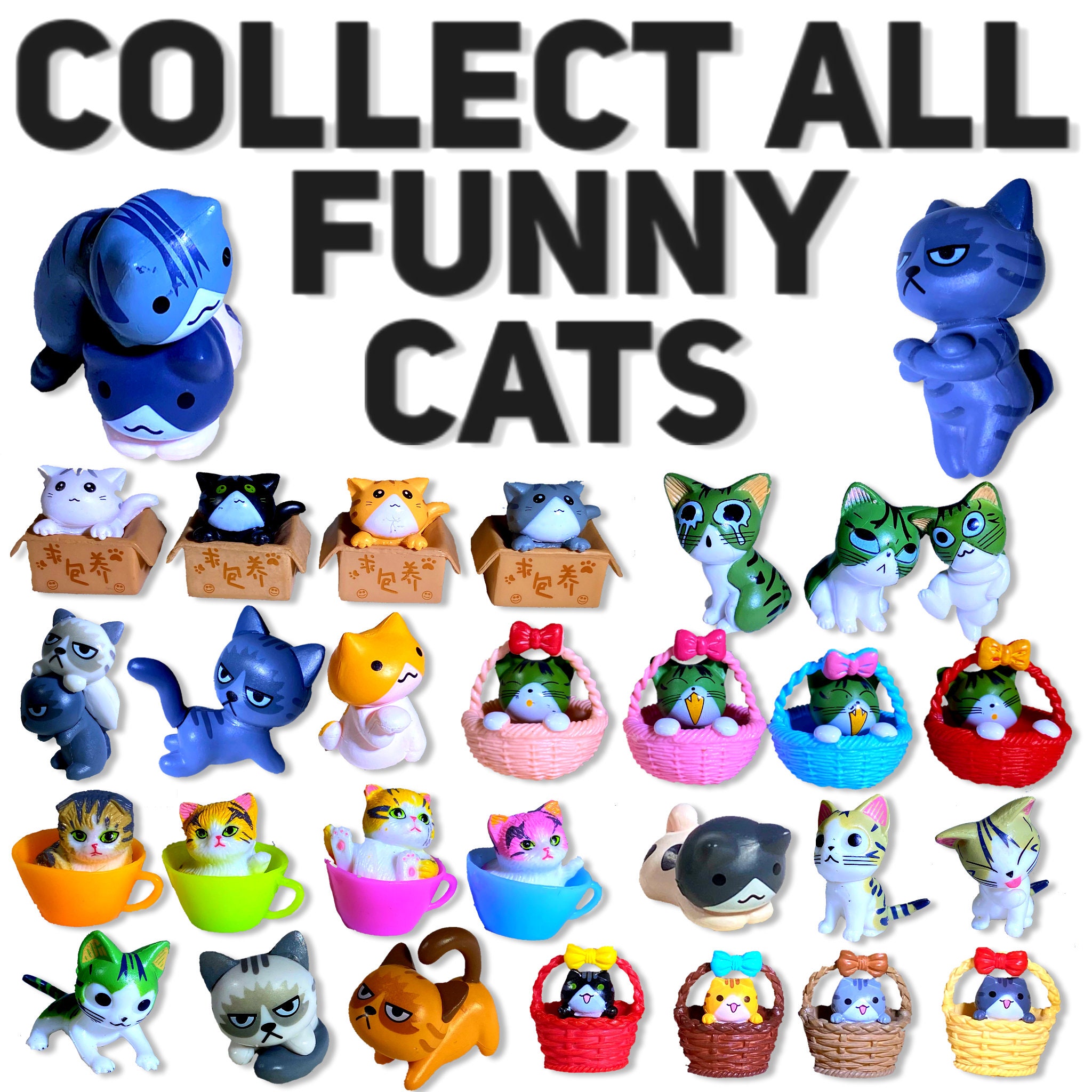 6 Bath Bombs With Kitty Cats Toys Inside for Kids Natural & Etsy