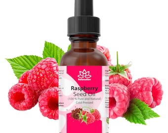 Olej z nasion czerwonej maliny (organiczny, nierozcieńczony, nierafinowany) 0,5 uncji płynu / 1 uncja płynu / 2 uncje płynu / 4 uncje płynu przed i po opalaniu