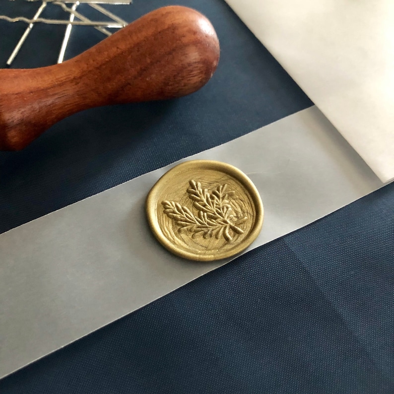 Wax Seal and Vellum Belly Bands Custom Color and Stamp Etsy