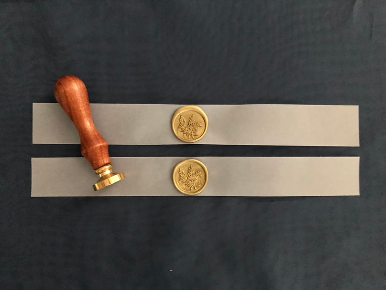 Wax Seal and Vellum Belly Bands Custom Color and Stamp Etsy