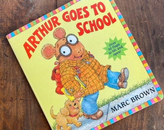 Arthur Goes To School Marc Brown Great Big Board Book 1995 50 Flaps Interactive Book