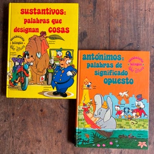 Bilingual Vocabulary Books Walt Disney Spanish English Antonimos