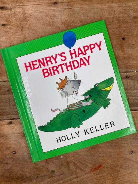 Vintage Children's Birthday Books: Dear Duck & Henry's Happy