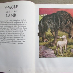 Aesop's Fables Charles Santore Illustrator Accelerated Reader Hardcover Oversized Volume image 2