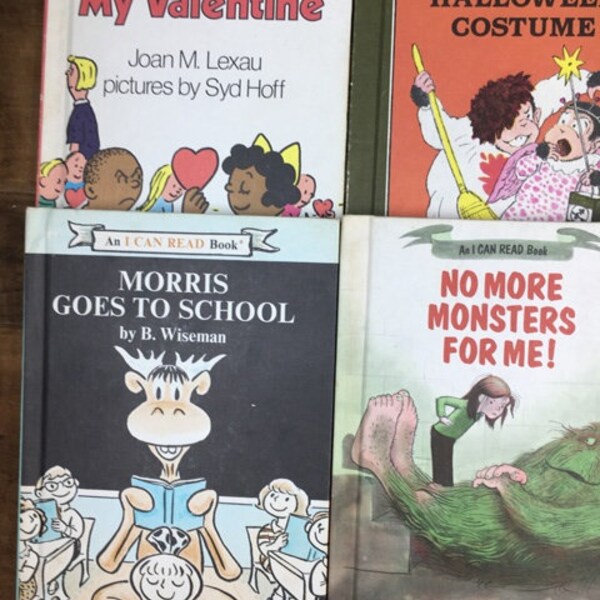Morris Goes To School No More Monsters For Me Arthur's Halloween Costume & Don't be My Valentine I Can Read Book Set