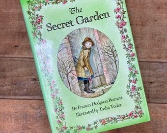 The Secret Garden by Frances Hodgson Burnett Classic English Literature Fiction Illustrated by Tasha Tudor Hardcover With DJ