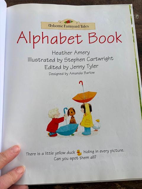 The Usborne Alphabet Book Farmyard Tales Heather Amery Illustrated