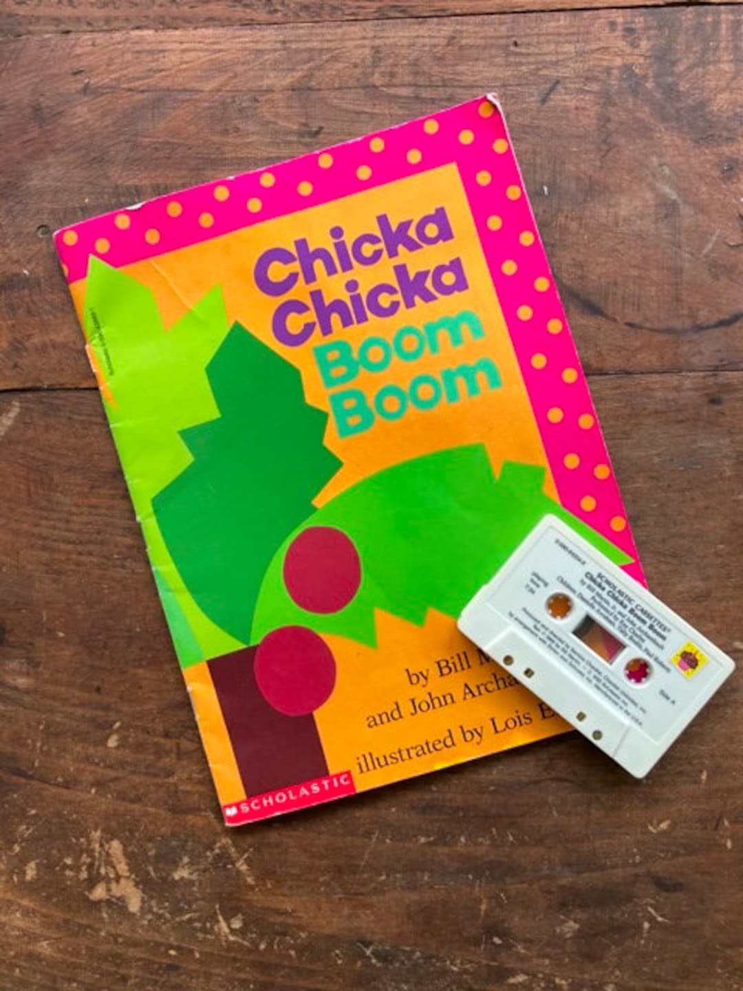 Chicka Chicka Boom Boom Book and Cassette Tape by Bill Martin Etsy