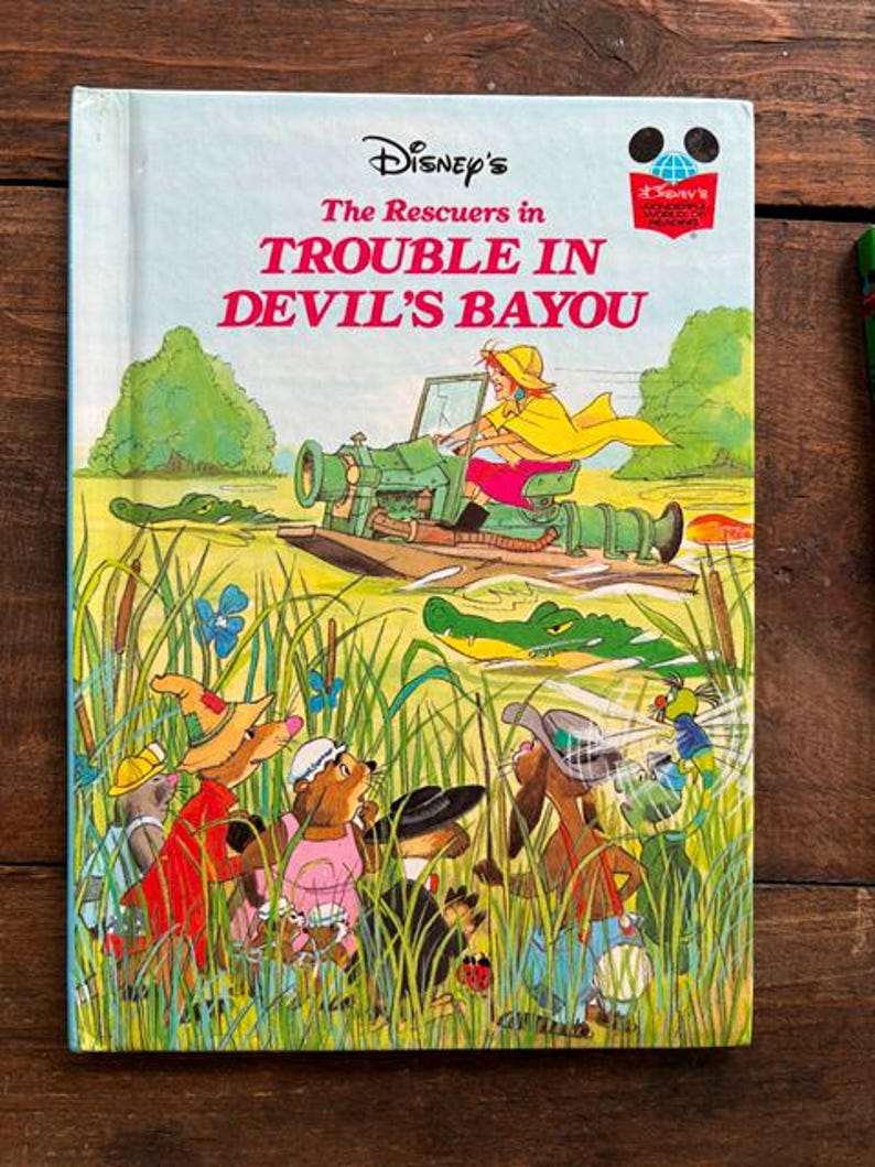 The Rescuers Book Devil Vintage Disney Wonderful World of Reading Book Set - Etsy