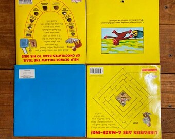 Curious George Book Collection: Camping, Chocolate Factory, Zoo