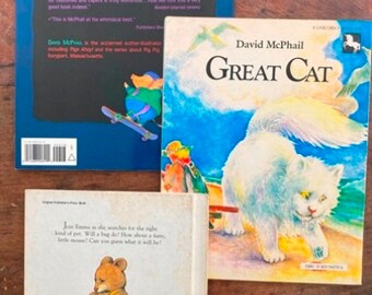 David Mcphail Children's Book Set, Emma's Pet, Cat, Pigs Aplenty