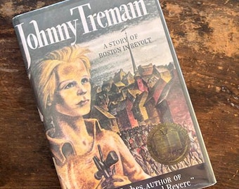 Johnny Tremain Hardcover: Boston in Revolt, American Revolutionary War (Ex-Library)