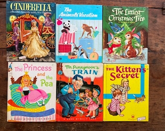 Vintage Tip Top Elf Book Or Wonder Books Children's Picture Book Multiple Titles YOUR CHOICE The Kittens' Secret The Animals Vacation More!