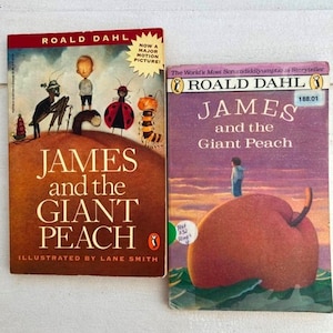 James and the Giant Peach Roald Dahl  Illustrated by Lane Smith Classic Children's Fantasy Fiction YOUR CHOICE Of Cover Art/Illustrator