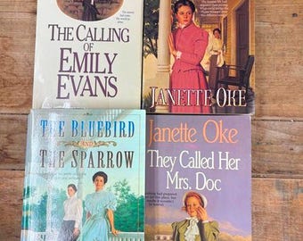Janette Oke Books:  Women Of The West Book Series Emily Evans, Mrs. Doc, Too Long a Stranger OR The Bluebird and The Sparrow YOUR CHOICE