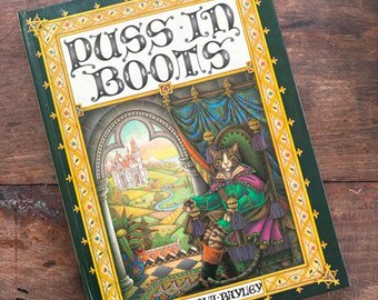 Puss In Boots Illustrated by Nicola Bayley Pop-Up Children's Picture Book SIGNED Greenwillow Books 1977