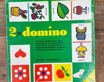 Vintage Ravensburg 2 X Domino Game: West Germany, Double Sided West Germany 1964