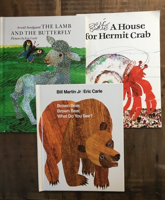 Eric Carle Children's Books: Brown Bear, Hermit Crab, Lamb