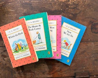 Vintage Winnie The Pooh Book Set - A.A. Milne Classic
