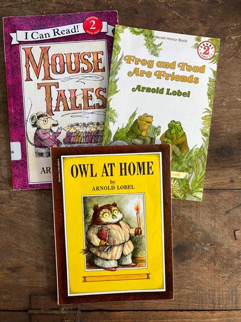 Arnold Lobel Book Set: Frog and Toad, Mouse Soup, Owl at Home 