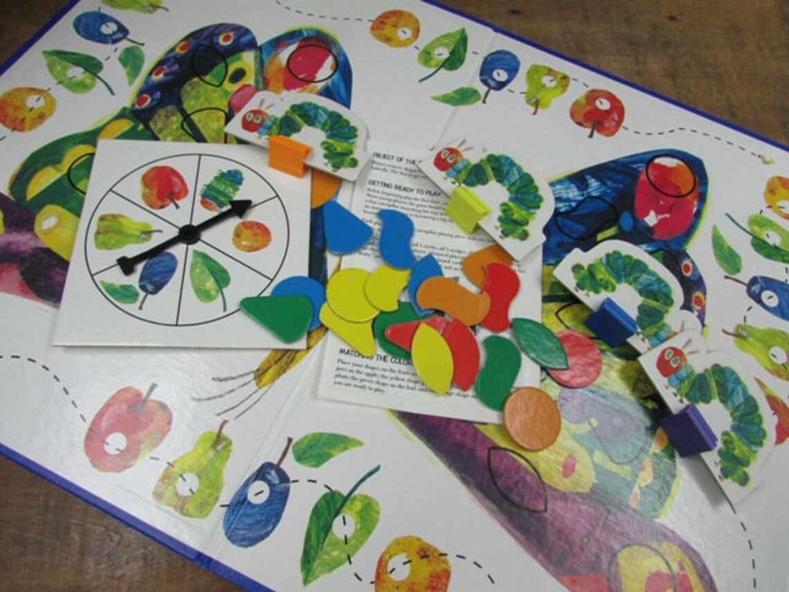 The Very Hungry Caterpillar Board Game by Eric Carle Family Etsy