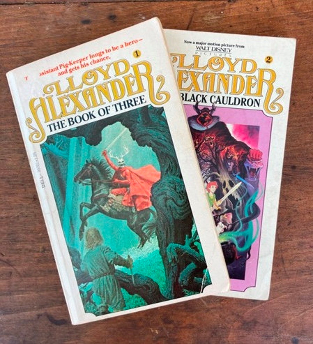 The Book of Three & the Black Cauldron by Lloyd Alexander Chronicles Books 1 and 2 Fantasy