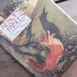 Aesop's Fables Charles Santore Illustrator Accelerated Reader Hardcover Oversized Volume image 1