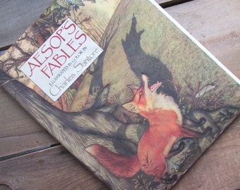 Aesop's Fables Charles Santore Illustrator Accelerated Reader Hardcover Oversized Volume