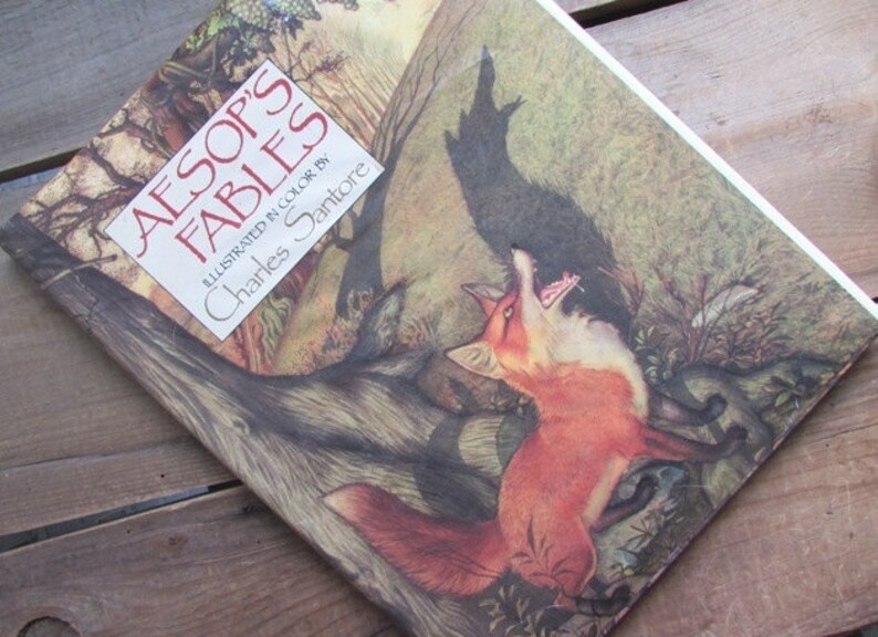 Aesop's Fables Charles Santore Illustrator Accelerated Reader Hardcover Oversized Volume 画像 1